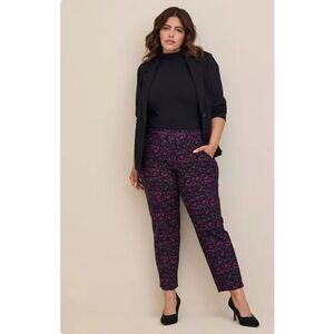 Torrid Pull On Pants Womens 4XL Plus Relaxed High Rise Careerwear Stretchy